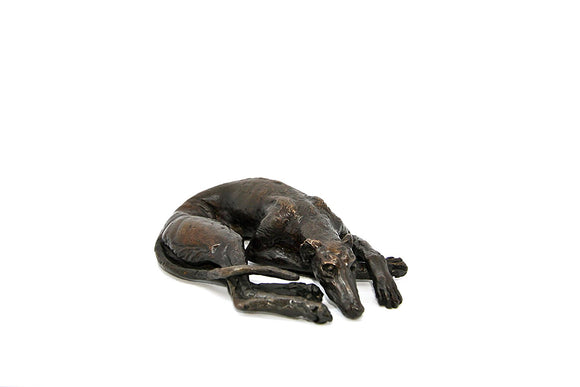 Unique Bronze Hot Cast Solid Bronze Greyhound Sleeping - Gifteasy Online