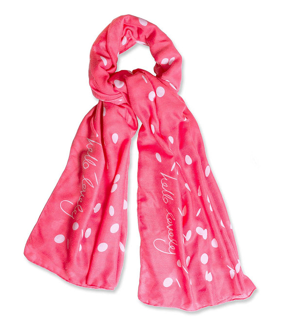 Hello Lovely Fuchsia Pink Scarf - Gifteasy Online