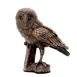 Unique Bronze Hot Cast Solid Bronze Medium Size Barn Owl - Gifteasy Online