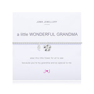 A Little Wonderful Grandma Bracelet in Silver By Joma Jewellery - Gifteasy Online