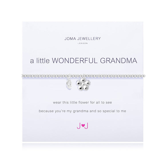 A Little Wonderful Grandma Bracelet in Silver By Joma Jewellery - Gifteasy Online