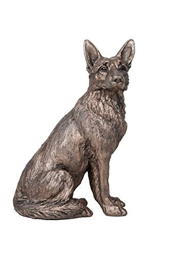 Frith German Shepherd Cold Cast Bronze Dog Duke - Gifteasy Online
