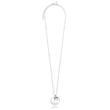 Joma Jewellery Love Disc Necklace with "Love' and Silver Heart - Gifteasy Online