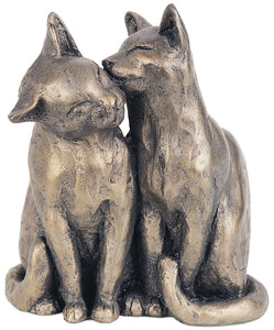 YUM YUM & FRIEND Bronzed Cats Sculpture by Paul Jenkins by Frith Sculpture - Naturally. Cats Sculpture. - Gifteasy Online