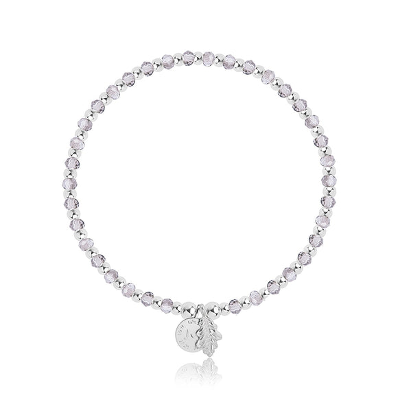 Belief Bracelet with Silver Crystals and Balls By Joma Jewellery - Gifteasy Online