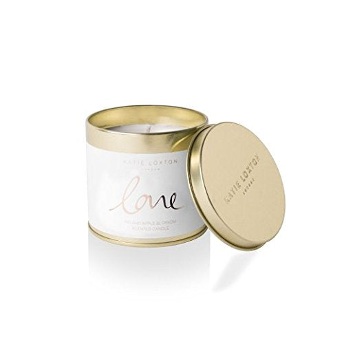 Katie Loxton - Round Tin Candle - Love - Fig and Apple Blossom - Gifteasy Online