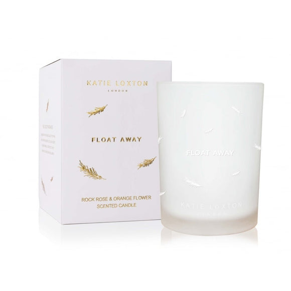 Katie Loxton Float Away Candle Rock Rose and Orange Flower - Gifteasy Online