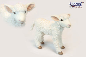 Hansa Lamb White Standing 28cmH - Gifteasy Online