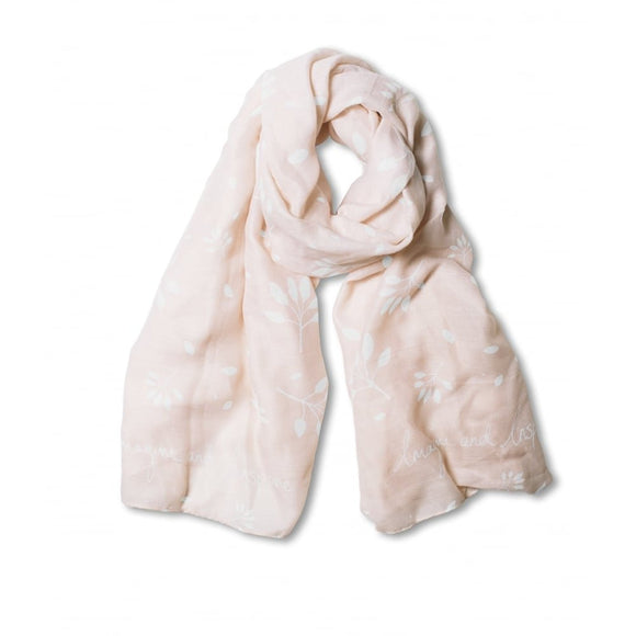 Katie Loxton - Scarf - Imagine and Inspire - Pale Pink - Gifteasy Online