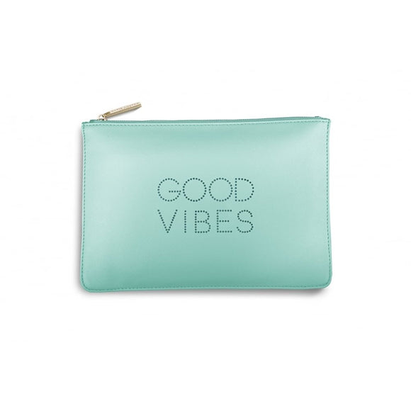 Katie Loxton - Polka Dot Pouch - Good Vibes - Pale Mint - Gifteasy Online