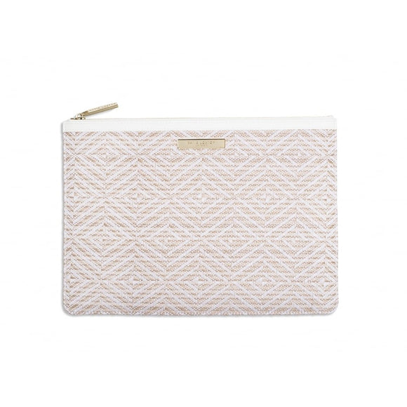 Katie Loxton - Straw Clutch - Zahara - White - Gifteasy Online