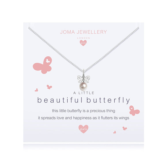 Joma Jewellery Girls A Little Butterfly Necklace - Gifteasy Online
