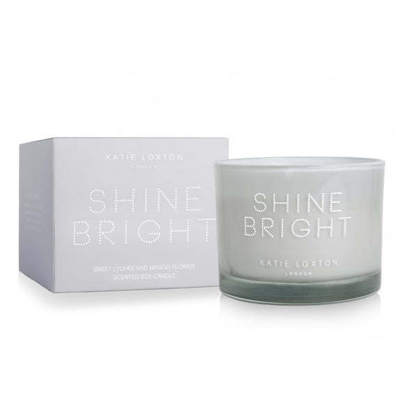 Katie Loxton - Candle - Shine Bright - Sweet Lychee & Mango - Gifteasy Online