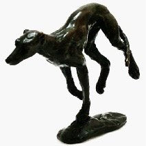 Unique Bronze Hot Cast Solid Bronze Jumping Greyhound - Gifteasy Online