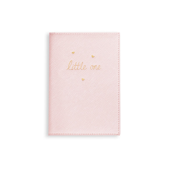 Katie Loxton BABY PASSPORT COVER - LITTLE ONE - metallic pink - 14.5x10cm - Gifteasy Online