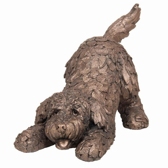 Frith Sculptures Barney Cockapoo Playing - Gifteasy Online