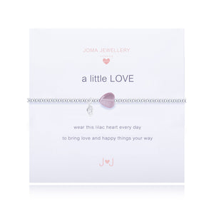 A Little Love Bracelet Lilac Heart Girl By Joma Jewellery - Gifteasy Online