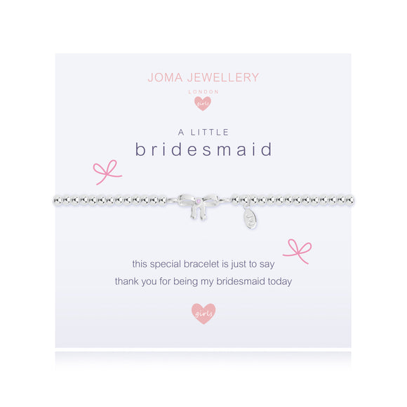 Joma Jewellery Children's A Little Bridesmaid Bracelet - Gifteasy Online