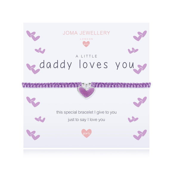 Joma Jewellery A little - DADDY LOVES YOU Bracelet Childrens - Gifteasy Online