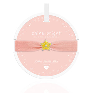 Joma Jewellery Star Hair Tie Shine Bright Pale Peach - Gifteasy Online