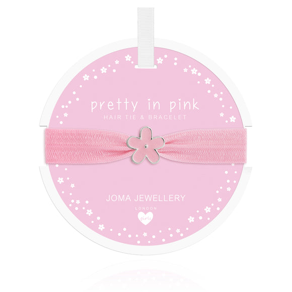 Joma Jewellery Flower Hair Tie Pretty in Pink Pale Pink - Gifteasy Online