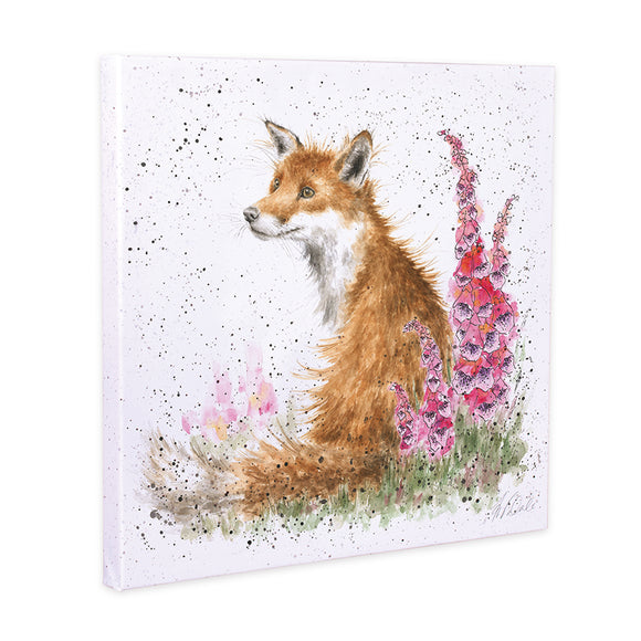 Wrendale 'Foxgloves' Fox Canvas - Gifteasy Online
