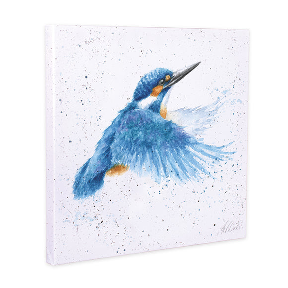 Wrendale 'Make A Splash' Kingfisher Canvas - Gifteasy Online