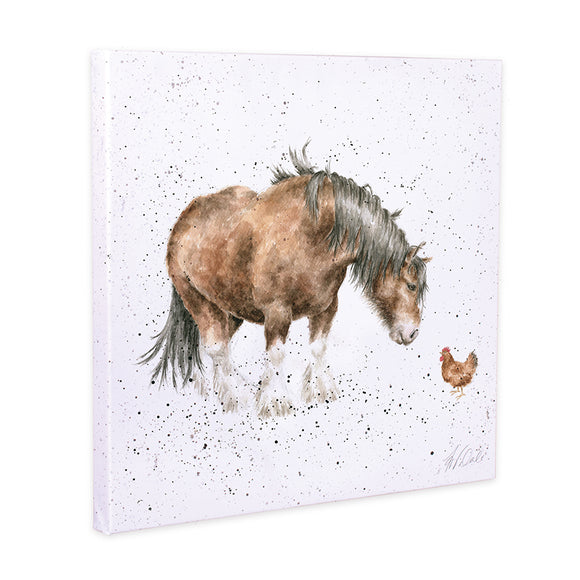 Wrendale 'Farmyard Friends' Horse Canvas - Gifteasy Online