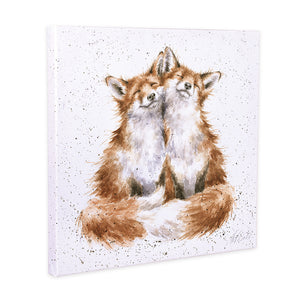 Wrendale 'Contentment' Foxes Canvas - Gifteasy Online