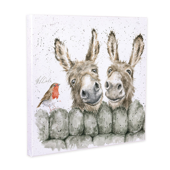 Wrendale 'Hee Haw' Donkey Canvas - Gifteasy Online