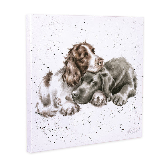 Wrendale 'Growing Old Together' Labrador and Spaniel Canvas - Gifteasy Online
