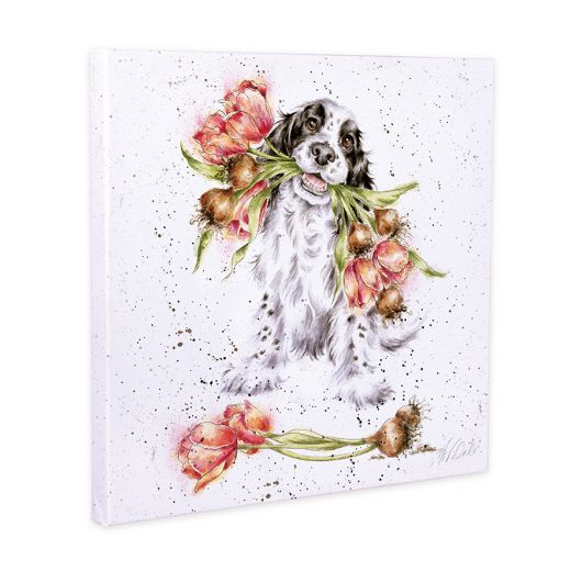 Wrendale 'Blooming with Love'  Spaniel Canvas - Gifteasy Online