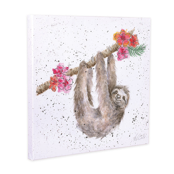 Wrendale 'Hanging Around' Sloth Canvas - Gifteasy Online
