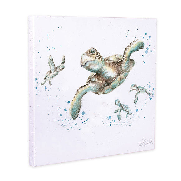 Wrendale 'Swimming School' Turtle Canvas - Gifteasy Online
