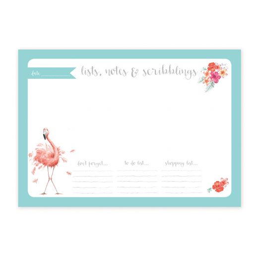Wrendale Flamingo A4 Desk Planner - Gifteasy Online