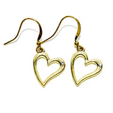 Life Charms Gold Heart Hook Earrings - Gifteasy Online