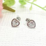 Life Charms Crystal Heart Stud Earrings - Gifteasy Online