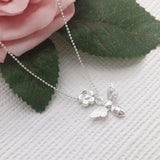 Life Charms Bee and Flower Necklace - Gifteasy Online