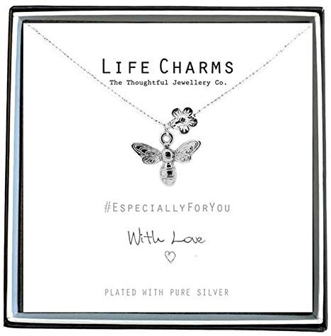 Life Charms Bee and Flower Necklace - Gifteasy Online