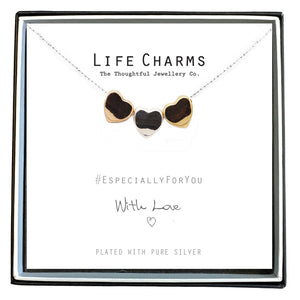 Life Charms Three Hearts Necklace - Gifteasy Online