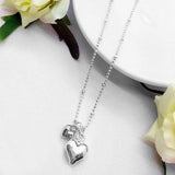 Life Charms Silver Puffed Hearts Necklace - Gifteasy Online