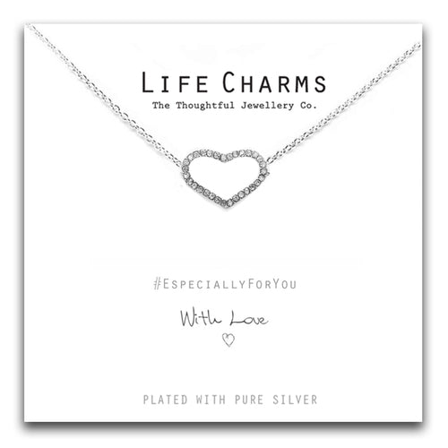 Life Charms Crystal Heart Necklace - Gifteasy Online