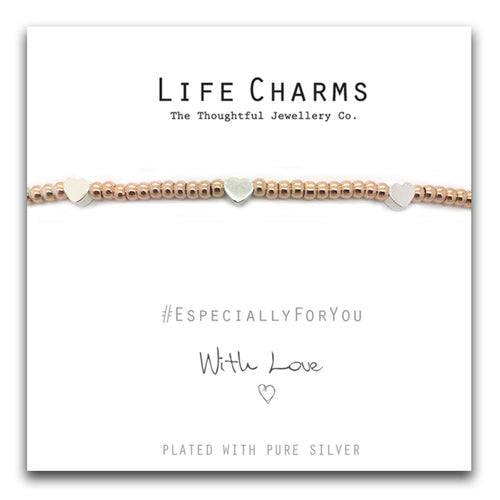 Life Charms Especially For You With Love Heart Bracelet - Gifteasy Online