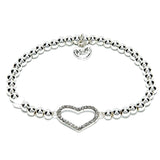 Life Charms EFY Silver Crystal Heart Bracelet - Gifteasy Online