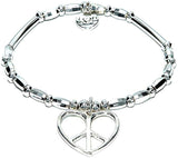 Life Charms Peace Heart Bracelet - Gifteasy Online