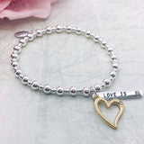 Life Charms Love is Heart Bracelet - Gifteasy Online