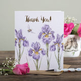 Wrendale 'Irises' Thank You Card - Gifteasy Online