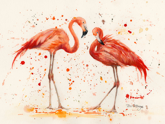 Canvas Cuties Fred & Freda Flamingo Canvas - Gifteasy Online