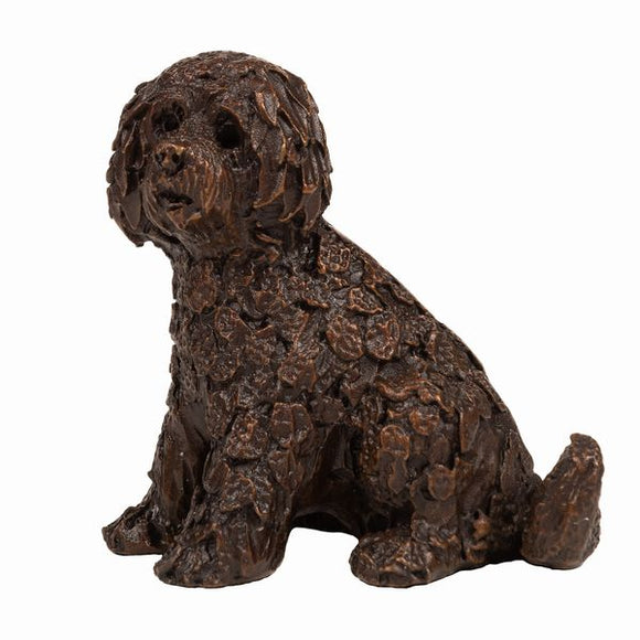 Frith Creative Bronze Solid Bronze Labradoodle Sitting - Gifteasy Online