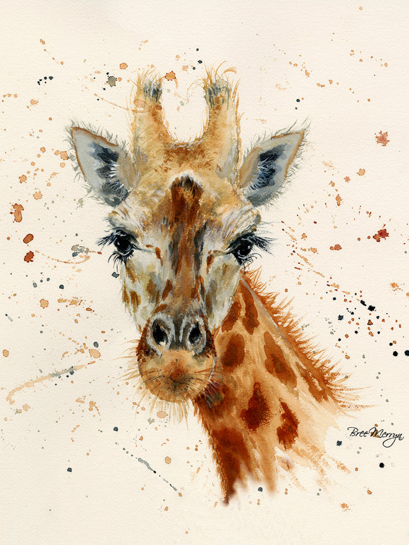 Canvas Cuties Geraldine Giraffe Canvas 15cm x 20cm - Gifteasy Online